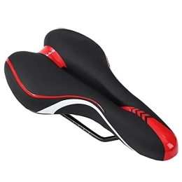 HBOY Sièges VTT HBOY Siège De Vélo De Montagne, Selle De Vélo Étanche pour, Remplacement De Confort Doux Rembourré avec Amortisseur Imperméable pour VTT De Montagne, Rouge