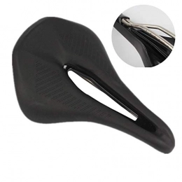 HJJGRASS Pièces de rechanges HJJGRASS Selle De Vélo VTT Vélo De Route De Montagne Noir Selles en Cuir De Fibre De Carbone PU Coussin d'arc Selles Ultralégères Siège De Selle Creux