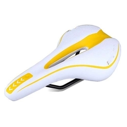 HNZZ Silicone Gel Doux Vélo Vélo Selle VTT Coussin Seat Cover Pad Comfort Route VTT Femme Cuir (Color : Yellow)