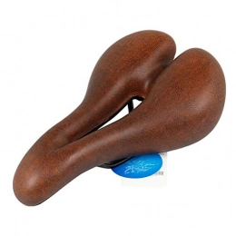 HOISSPENS Sièges VTT HOISSPENS Selle De Vlo VTT Vlo De Route Avant Sige en Silicone PU Mousse Rembourr Arc Mid Creux Double Queue Absorption des Chocs Brown