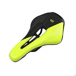 HQBicyCleseat Sièges VTT HQBicyCleseat Selle Vélo Étanche Selle VTT, Siege de Vélo Respirante en Mousse à Mémoire de Rebound Lente, Selle de Randonnée Ergonomique Creux Double Ressort Conçu avec Bande Réfléchissante Arrière