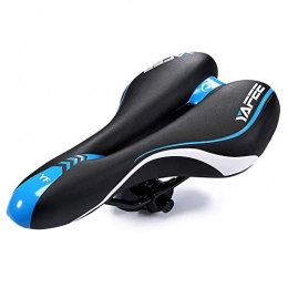 HUATXING Pièces de rechanges HUATXING Selle De Vélo, Siège De Vélo Creux Et Ergonomique Selle De Vélo Large Et Rembourrée Mousse Mémoire Confortable Selle VTT Imperméable Et Respirante