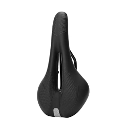 Wilitto Pièces de rechanges iège à vélo Selle de vélo Confortable à Large Bande de Route à vélo en Simili Cuir, Coussin de Coussin de siège à vélo pour VTT Vélo de VTT Pliante Vélo de vélo de vélo, avertisseme S