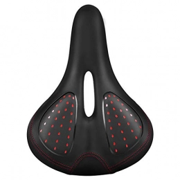 jEZmiSy Pièces de rechanges jEZmiSy Vélo de Montagne Siège de vélo Selle Selle vélo Coussin Doux avec Feu Arrière Black + Red