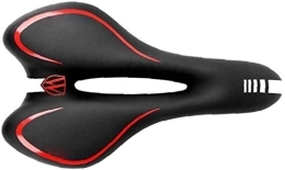 Jilibaba Sièges VTT Jilibaba Selle de vélo confortable en gel Selle de vélo professionnelle étanche Design ergonomique pour VTT Vélo de route Rouge 1 pièce