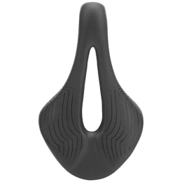 Keenso Sièges VTT Keenso Coussin de Selle de vélo, Coussin de Selle de vélo en Cuir Microfibre ultraléger Coussin de siège de vélo de Confort évidé Noir pour VTT vélo de Route Vélos et Pièces Détachées