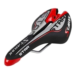 KELITE Sièges VTT KELITE Coussin vélo Creux Respirant Doux et Confortable Ergonomique EVA Coussin PU Cuir Texture Acier Piste Convient for VTT (Color : Red)