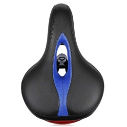 KELITE Pièces de rechanges KELITE Selle De Vélo Étanche, Conception Antichoc Confortable Et Douce avec Bande Réfléchissante pour Vélos De Spinning VTT (Color : Blue)