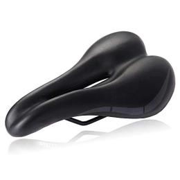 KUAQI Pièces de rechanges KUAQI Selle de Velo Confort VTC Homme VTT Electrique Femme Route Bicyclette Course Selle de vélo Souple Hommes Femmes vélo de Montagne siège Large rétro Creux