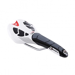 LAKYT Pièces de rechanges LAKYT Selle de vélo Cyclisme Selle Triathlon Racing VTT Coin Vélo Vélo Confortable Bicyclette Hommes Coussin Front Coussin Pièces d'équitation Siège de vélo (Color : White)