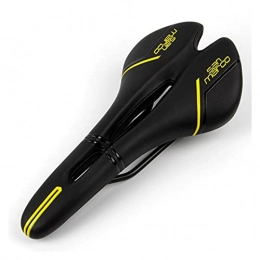 YMANNI Sièges VTT Large VTT Selle de bicyclettes Saudle Selle Selle Selle Selle Vélo Selle Selle Bicyclette Hollow Soft PU Cuir (Color : Yellow)