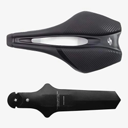 LHSJYG Pièces de rechanges LHSJYG Selle VTT, Selle de vélo Selle de vélo pour Hommes Femmes Route Hors Route MTB Mountain VTT Selle Lightweight Cycling Course Race (Color : Black Black 1)