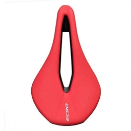 LIANYG Pièces de rechanges LIANYG Selle De VéLo Vélo Seat Selle VTT Route Selles VTT Racing Selle PU Respirant Coussin Soft Black 334 (Color : Red)