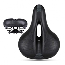 LieYuSport Pièces de rechanges LieYuSport Selle de Vélo, Selle VTT avec Ressort Antichoc, Selle Velo Confort Cuir Capitonné de Mousse de Mémoire, Selle Velo pour Bicyclette / VTT / Vélo de Route, Siège de Vélo Creux et Ergonomique