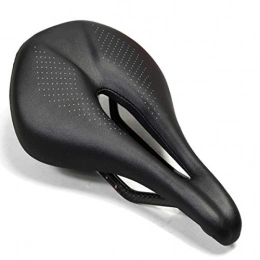 LLSPHYDY Pièces de rechanges LLSPHYDY Selle de vélo Carbone + Cuir siège de vélo Selle VTT selles de vélo de Route Selle de Course de vélo de Montagne PU Respirant