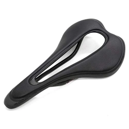 LLTT Sièges VTT LLTT La Pleine Fibre De Carbone PU Cuir Selle Ultraléger VTT Course sur Route Montagne Siège Selle De Vélo Vélo Vélo Movement (Color : Black)