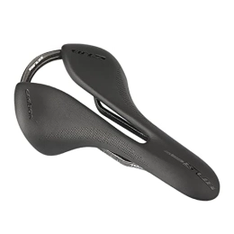 Lot de 2 selles de vélo creuses | Selle de selle creuse en cuir microfibre | Coussin de siège de vélo avec coque en fibre de carbone pour vélos, femmes et hommes, VTT Buogint