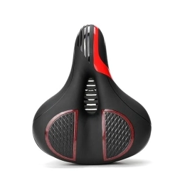 MCBEAN Pièces de rechanges MCBEAN Selle de vélo Confortable avec Bande réfléchissante Coussin éponge de Rechange pour Selle VTT Absorbant Les Chocs Coussin Large pour vélo Souple Convient aux vélos de Route de Montagne, Rouge