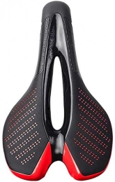 MGIZLJJ Pièces de rechanges MGIZLJJ Siège vélo, Confortable Hommes Femmes Vélo Siège Montagne Vélo Selle, VTT Gel Selle VTT Vélo Professionnel Coussin Cycle Siège for Hommes Doux Selle de vélo (Color : Red)