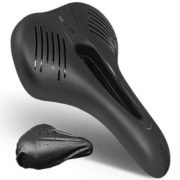 MUPAS Pièces de rechanges MUPAS Selle de vélo VTT pour Apple AirTag, Support caché sous la selle, Confortable et souple imperméable, Ergonomique, Siège de vélo pour homme et femme, Avec revêtement outil, Protection antivol de vélo