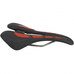 needlid Pièces de rechanges needlid Siège de vélo, Selle de vélo Ergonomique pour Le Cyclisme pour VTT(Noir Rouge)