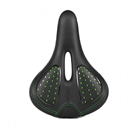 Noga Pièces de rechanges Noga Convient pour vélo VTT Partage de vélos Siège de vélo Siège Auto Coussin de Selle en Silicone Accessoires et équipement avec feu arrière (Noir Vert)