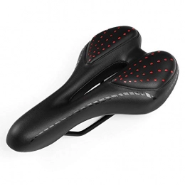 Nopera Sièges VTT Nopera Fournitures d'équitation de montagne de route VTT Tapis en gel pour vélo Selle de vélo Doux Siège de vélo, Rouge