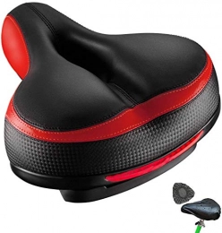 OhMyGoods Sièges VTT OhMyGoods ⭐ Selle de Vélo Confortable et Ergonomique Hommes Femmes, Selle Velo Large Ultra Confort avec Bande Réfléchissante, Siège de Vélo pour Bicyclette / VTT / Vélo de Route / Randonnée