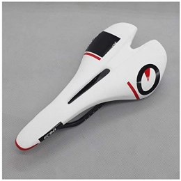 PACPL Sièges VTT PACPL Selle Velo Vélo Selle Route Siège Hommes Vélo Coussin VTT Carbone Design Creux Piste VTT Selle Selle Carbone Haute qualité (Color : White)