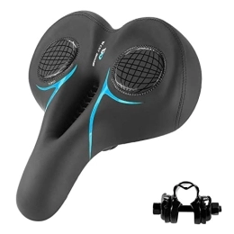 perfeclan Pièces de rechanges Perfeclan Siège de Vélo Ressort Amortisseur Antidérapant Confort Résistant à l'usure Selle de Vélo Confortable pour VTT, Vélo, Bleu Noir