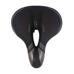 Qiutianchen Sièges VTT Qiutianchen Vélo Selle imperméable Haute élastique Absorption des Chocs Doux et Confortable Respirant Augmenter épaissie VTT Selle VTT Route (Color : Black, Size : Type1)