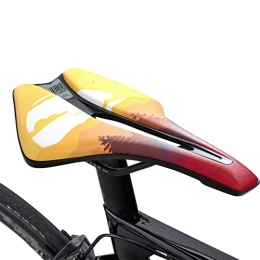 Qserd Sièges VTT Qserd Coussin de selle de vélo pliable, confortable, creux, rembourré, selle de vélo de course, housse de VTT respirante pour homme et femme