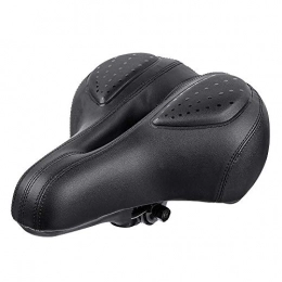 QuRRong Sièges VTT QuRRong Siège de vélo Ergonomique for VTT Route Vélo Selle Coussin Silicone Antichocs Convient à la Plupart des vélos (Color : Black, Size : One Size)