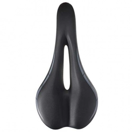 QuRRong Pièces de rechanges QuRRong Siège de vélo Selle Soft Sports Pad Creux VTT Vélo Route Vélo Selle Noir Convient à la Plupart des vélos (Color : Black, Size : One Size)