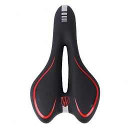 QuRRong Pièces de rechanges QuRRong Siège de vélo VTT Vélo Gel Selle VTT Vélo Coussin Seat Roue Up Professional Réfléchissant Selle De Vélo Convient à la Plupart des vélos (Color : Red, Size : One Size)