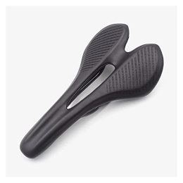 QWERTYUI Pièces de rechanges QWERTYUI AISHANBAIHUODIAN Pleine Fibre de Carbone vélo en Cuir MTB Selle Fit Mountain Route Seat 143mm VTT Creux Design Vélo Accessoirisez (Color : Black)