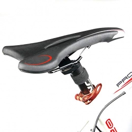 QXFJ Pièces de rechanges QXFJ Selle De VéLo Ergonomique, VTT VéLo De Route Coussin Selle De VéLo Ultra LéGer Creux Respirant Selle 285 × 155mm Noir Adapté pour VéLo De Montagne / VéLo De Route / VéLo De Dossier