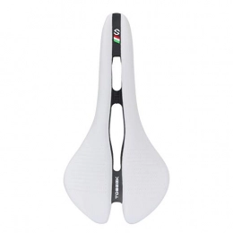 QYLOZ Pièces de rechanges QYLOZ Sport extrieur TOSEEK Longue Distance Confortable en Cuir Ultra lger Route VTT Selle Accessoires Vlo Seat (Color : Blanc)