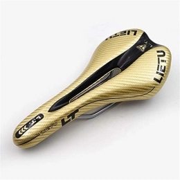 RETHPA Sièges VTT RETHPA Selle de Vélo, Selle VTT Selle Vélo Route Carbone Cuir Tapis de Selle de vélo Coussin VTT Avant du vélo Gel Seat Cover Pièces vélo (Color : Black)