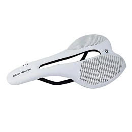 ROADNADO Sièges VTT ROADNADO Selle de vélo Professionnelle - Selle de vélo de Route Ergonomique - Respirant - Design Creux - Gel de Suspension Confortable - pour VTT et vélo de Course (Blanc)