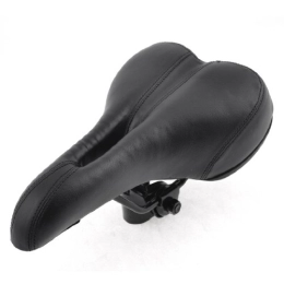 Ruilogod Pièces de rechanges Ruilogod Noir Litchi Impression Couverture en Faux Couverture en Mousse Soft Selle de VTT Selle de VTT VTT