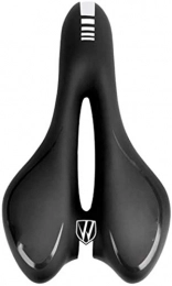 RXL Sièges VTT RXL Solide Accessoires Vélo épais Selle VTT Seat Coussin Confortable Coussin élastique réfléchissant Accessoires Vélo Durable (Color : Black)