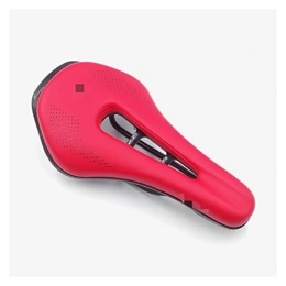 SAXTZDS Pièces de rechanges SAXTZDS KAIX Shop Compatible avec Le Triathlon TT Selle Compatible avec la Route VTT Cycle Bike siège Hommes TimeTrial Mountain Bike Saddle Race Sillin Bicicleta Part de vélo (Color : Red)