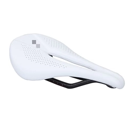 SAXTZDS Pièces de rechanges SAXTZDS KAIX Shop Sild de siège de vélo en Carbone + en Cuir VTT Salddles de vélo de Route Selle de vélo de Montagne Puan Coussin de siège Doux Respirant (Color : White)