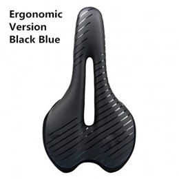 WOOAI Pièces de rechanges Selle avec vélo Phare arrière Thicken Widen VTT Vélo Saddles Doux Creux vélo Confortable Faire du vélo Selle, Ergonomique Bleu, Fédération de Russie