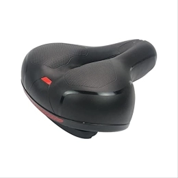 SHCHAO Sièges VTT Selle de vélo confortable creuse pour VTT Taille unique Noir et rouge