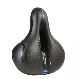 HQBicyCleseat Sièges VTT Selle de Vélo Confortable et Ergonomique Hommes Femmes, Selle Large Ultra Confort avec Bande Réfléchissante, Siège de Vélo pour Bicyclette / VTT / Vélo de Route / Randonnée (Color : Blue, Size : B)