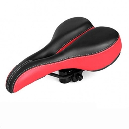 SIRUL Pièces de rechanges Selle de vélo, Confortable Hommes Femmes siège de vélo Coussin Creux et Ergonomique Remplacement de Selle de vélo, pour Bicyclette / VTT / Vélo de Route, Rouge