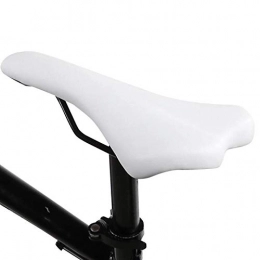 VGEBY1 Pièces de rechanges Selle de Vélo, Coussin de Vélo de Selle de Bicyclette en Cuir PU Résistant à l'usure Selles VTT Equipement de Bicyclette(Blanc)