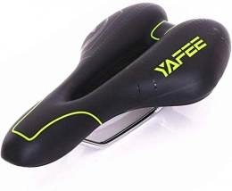 CAISHENY Sièges VTT Selle de vélo pour vélo d'exercice et vélos d'extérieur Selle de vélo rembourrée souple Selle de vélo Housse de siège de vélo Gel Housse de selle de vélo avec selle étanche noire Absorption des chocs